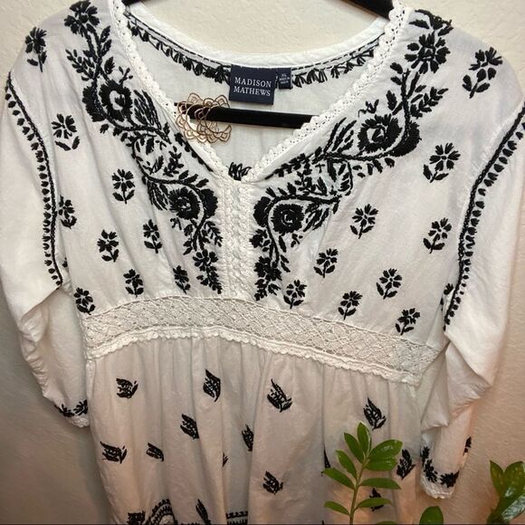 Madison Mathews Dress Sz L - Picture 3 of 6